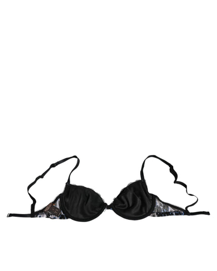 Roberto Cavalli White Leopard Push Up Reggiseno Bra Underwear