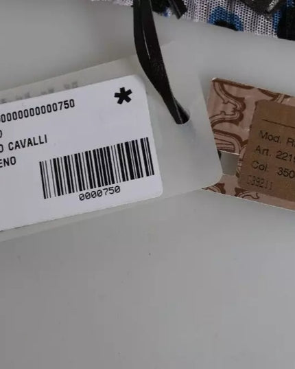 Roberto Cavalli White Leopard Push Up Reggiseno Bra Underwear