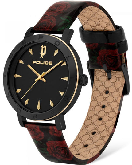 Police Red Stainless Steel Dress Watch
