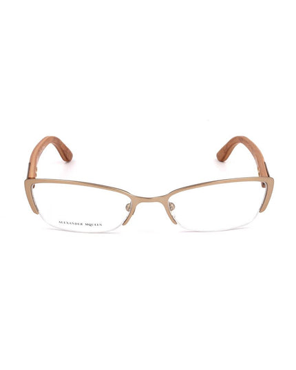Alexander McQueen Brown Metal Glasses (Frames)