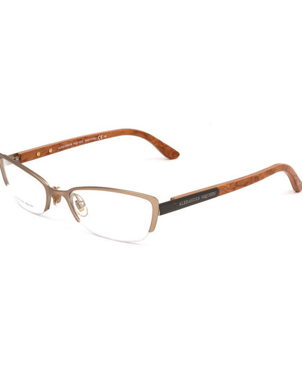 Alexander McQueen Brown Metal Glasses (Frames)
