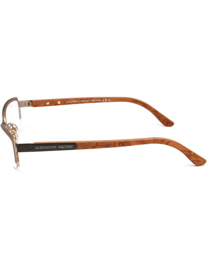 Alexander McQueen Brown Metal Glasses (Frames)