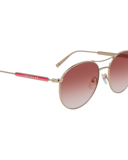 Longchamp Rose Gold Metal Sunglasses