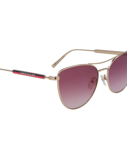 Longchamp Rose Gold Metal Sunglasses