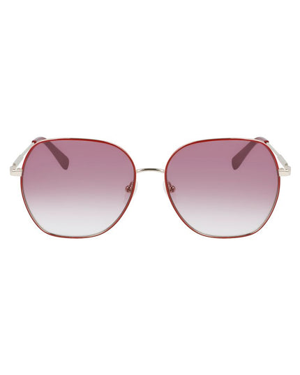 Longchamp Red Metal Sunglasses