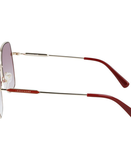 Longchamp Red Metal Sunglasses