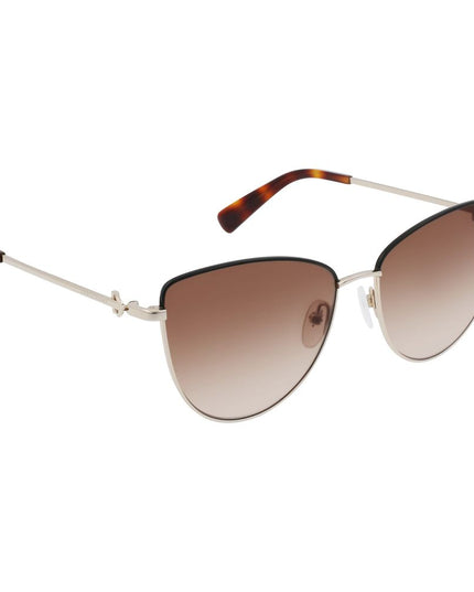 Longchamp Gold Metal Sunglasses