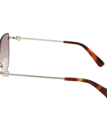 Longchamp Gold Metal Sunglasses