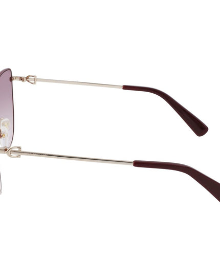 Longchamp Gold Metal Sunglasses