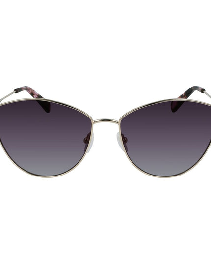 Longchamp Gold Metal Sunglasses