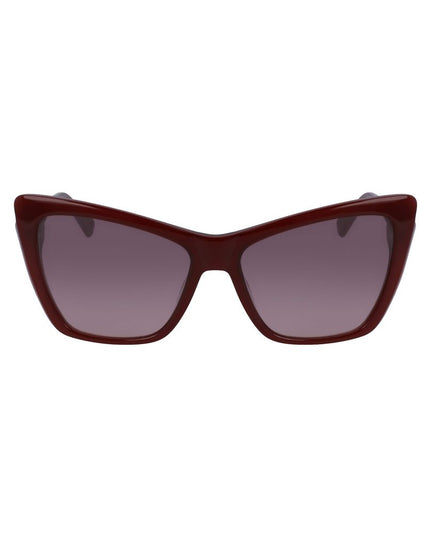 Longchamp Red Acetate Sunglasses