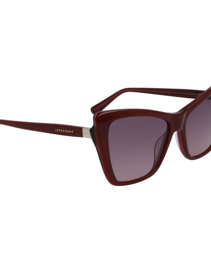 Longchamp Red Acetate Sunglasses
