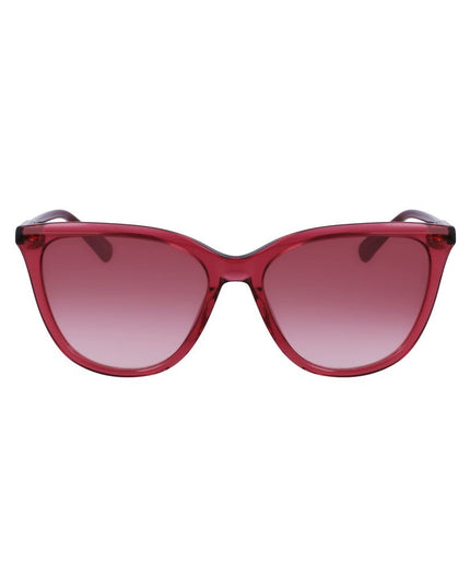 Longchamp Red Acetate Sunglasses