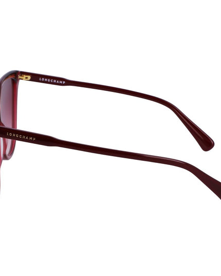 Longchamp Red Acetate Sunglasses