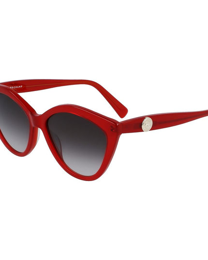 Longchamp Red Acetate Sunglasses