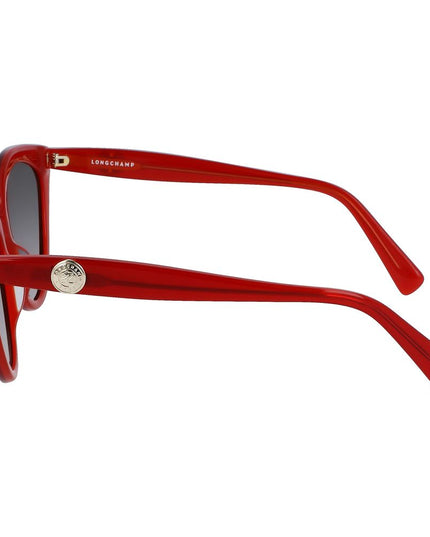 Longchamp Red Acetate Sunglasses