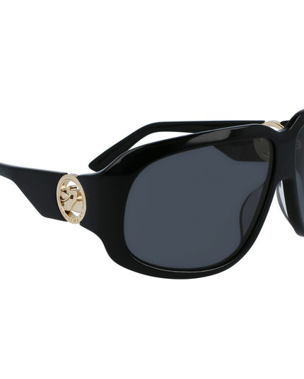 Longchamp Black Acetate Sunglasses