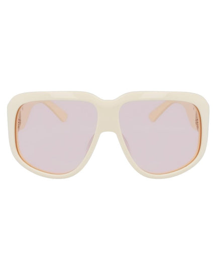 Longchamp White Acetate Sunglasses