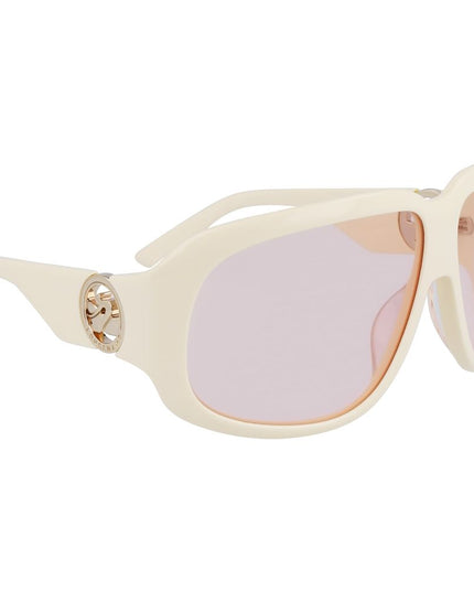 Longchamp White Acetate Sunglasses