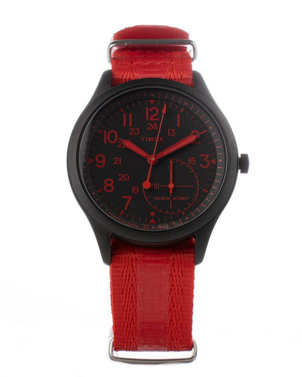 Timex Red Nylon Sport Watch