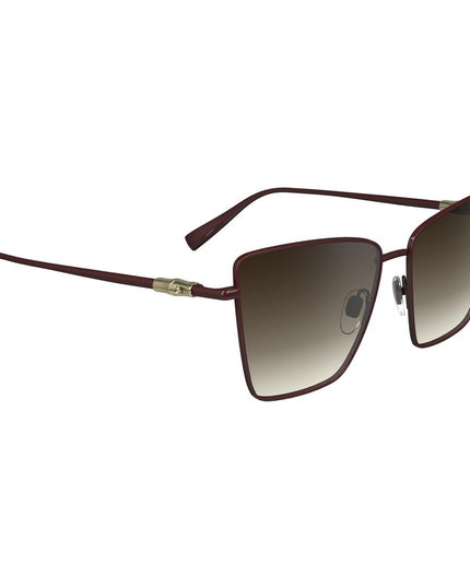 Longchamp Red Metal Sunglasses