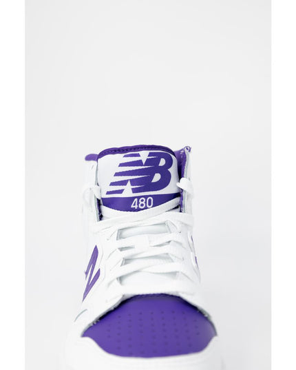 New Balance Purple Leather Athletic Sneakers