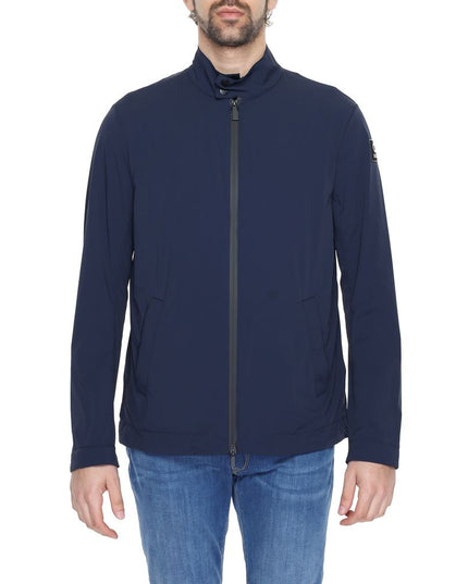 Suns Blue Nylon Full-Length Jacket