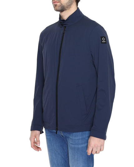 Suns Blue Nylon Full-Length Jacket