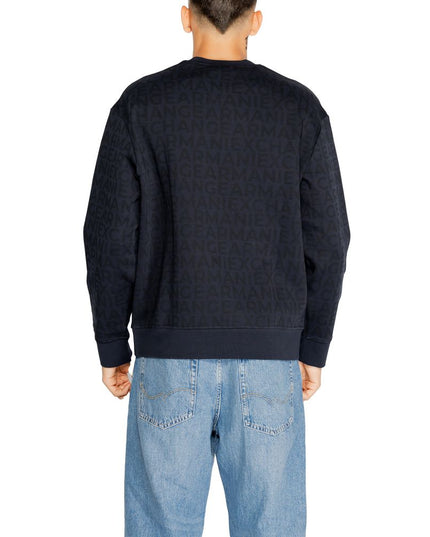 Armani Exchange Blue Cotton Sweatshirt