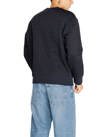 Armani Exchange Blue Cotton Sweatshirt
