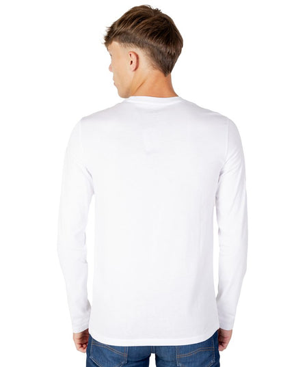 Armani Exchange White Cotton Long Sleeve T-Shirt
