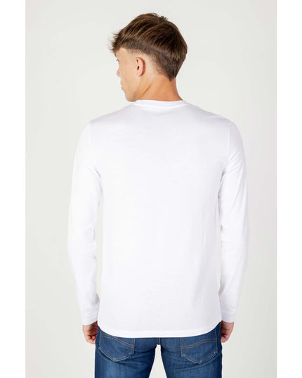Armani Exchange White Cotton Long Sleeve T-Shirt