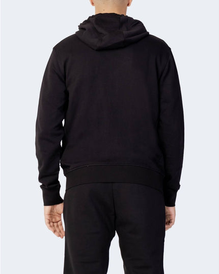 Armani Exchange Black Cotton Hoodie