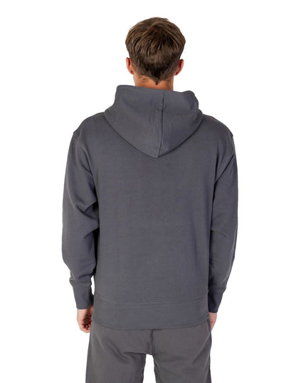 Hugo Boss Gray Cotton Hoodie