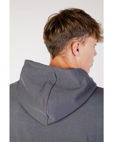 Hugo Boss Gray Cotton Hoodie
