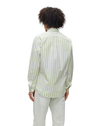 Hugo Boss Green Cotton Dress Shirt
