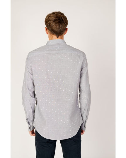 Armani Exchange Black Cotton Pattern Shirt