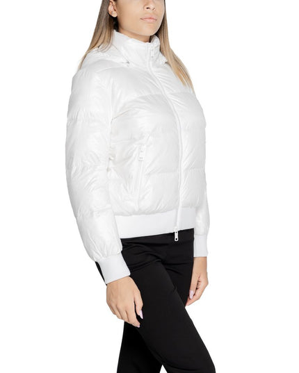 Armani Exchange White Polyamide Coat