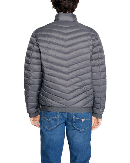Armani Exchange Gray Polyester Coat