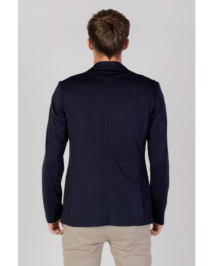 Armani Exchange Blue Viscose Blazer