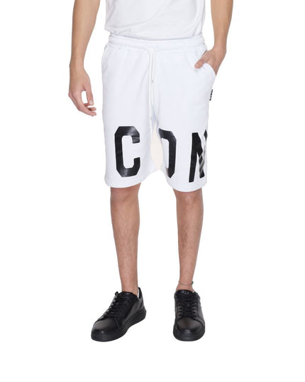 Icon White Cotton Bermuda Shorts