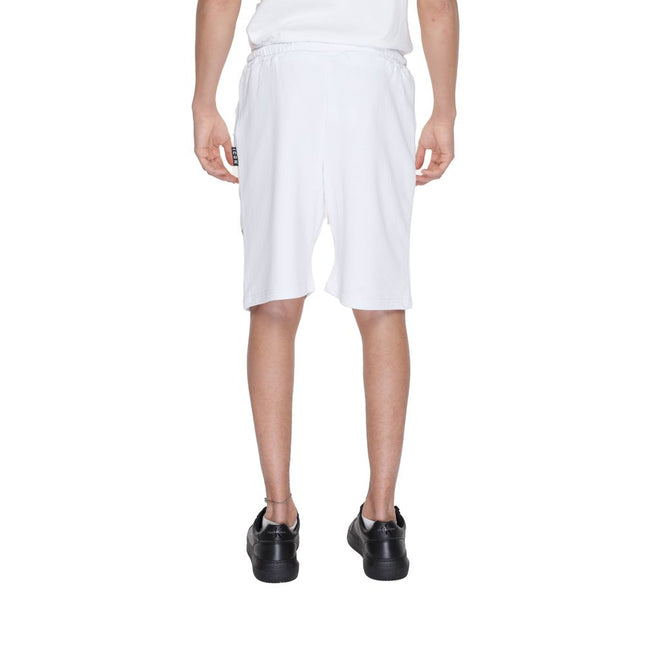 Icon White Cotton Bermuda Shorts