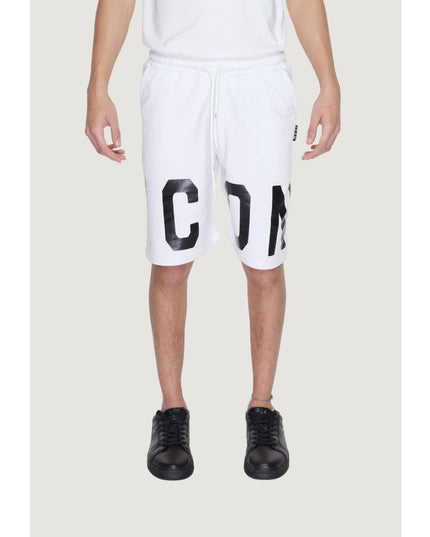 Icon White Cotton Bermuda Shorts