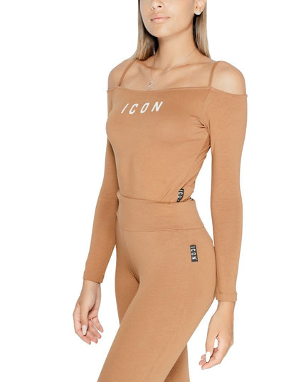 Icon Brown Cotton Bodysuit