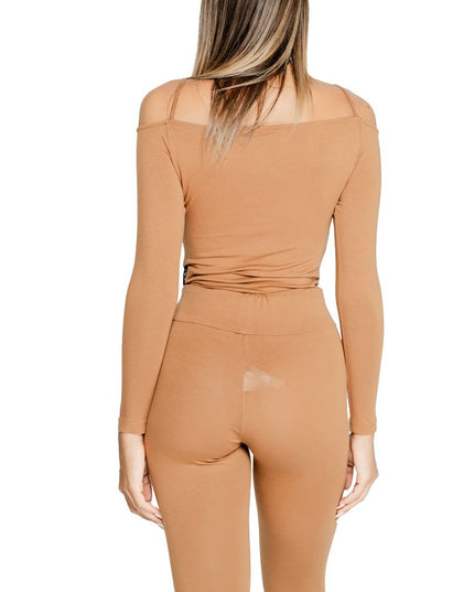 Icon Brown Cotton Bodysuit