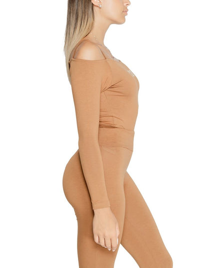 Icon Brown Cotton Bodysuit