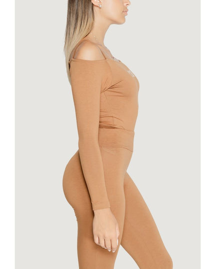 Icon Brown Cotton Bodysuit