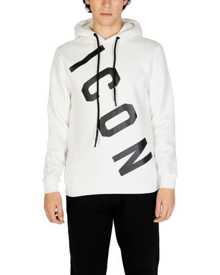Icon White Cotton Hoodie