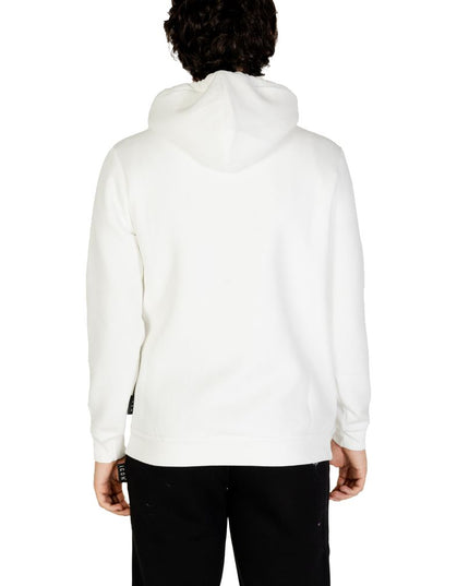 Icon White Cotton Hoodie