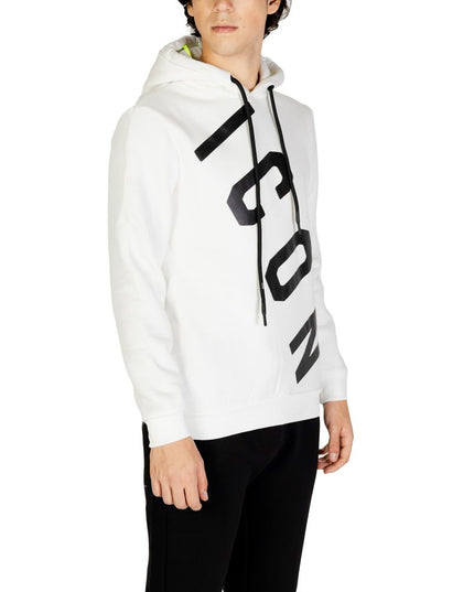Icon White Cotton Hoodie